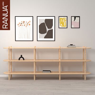 Askel avohylly 230x35x86 cm puuvalmis