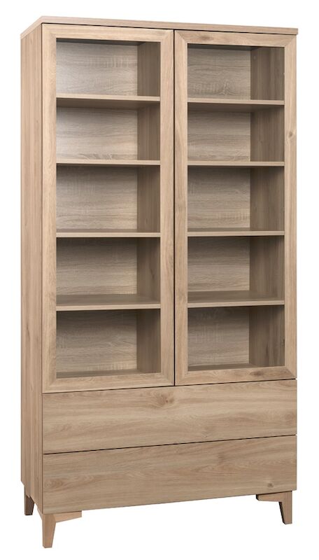 Niklas korkea vitriini 100 cm N7.3 hunaja tammi