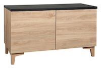 Niklas matala lipasto 100 cm N9.2 hunaja tammi/musta