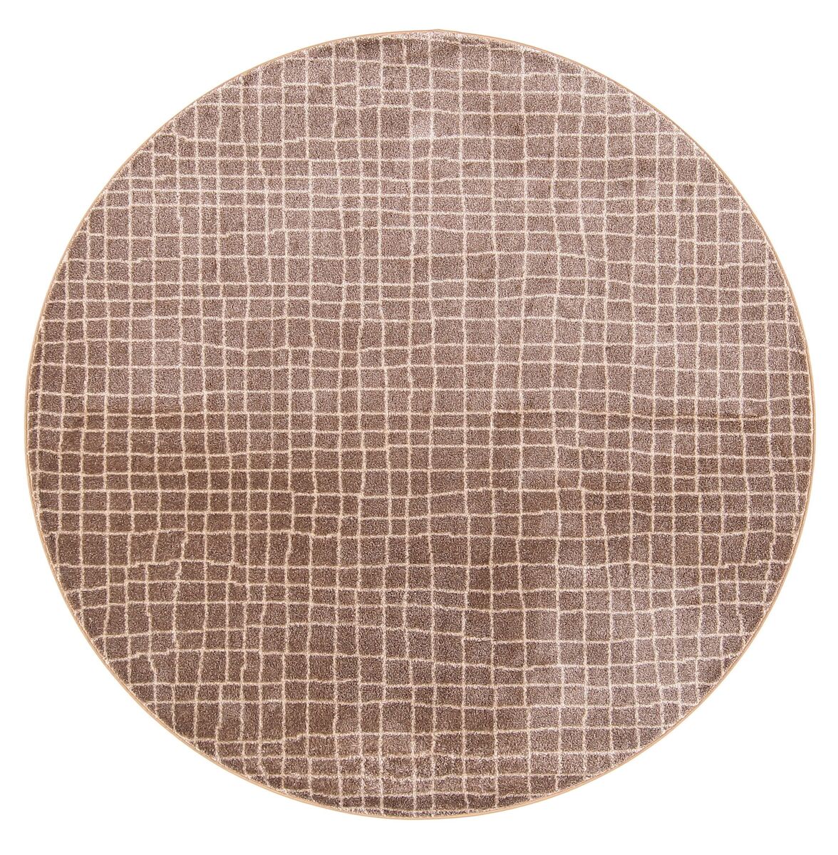 VM Carpet Aari nukkamatto pyöreä ruskea