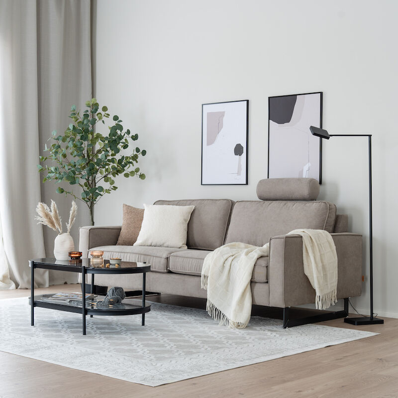 Gaala viskoosimatto 160x230 cm pellava