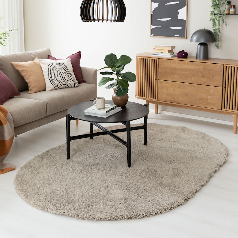 Rondo nukkamatto 160x230 cm ovaali hiekka