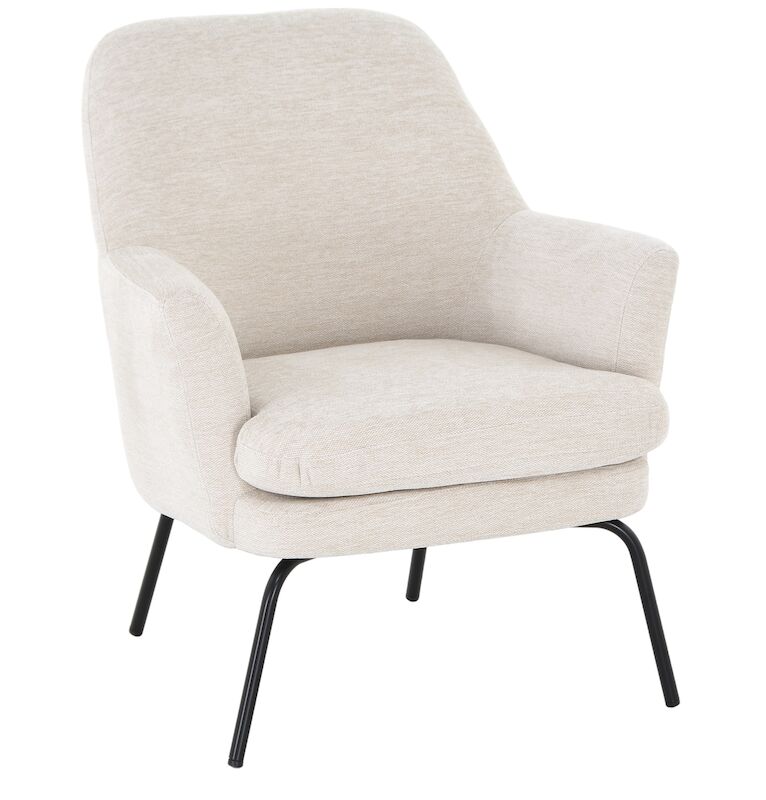 Mona-nojatuoli – luonnonvalkoinen