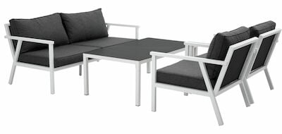 Brafab Rana sohvaryhmä musta/antrasiitti