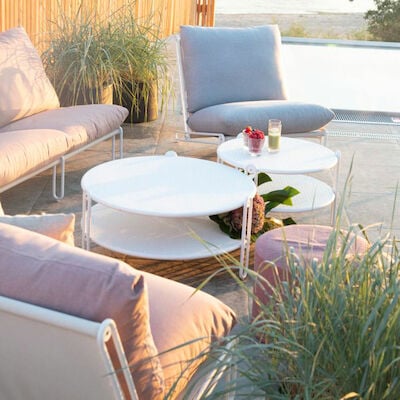 Brafab Blixt sohvapöytä Ø85 cm valkoinen