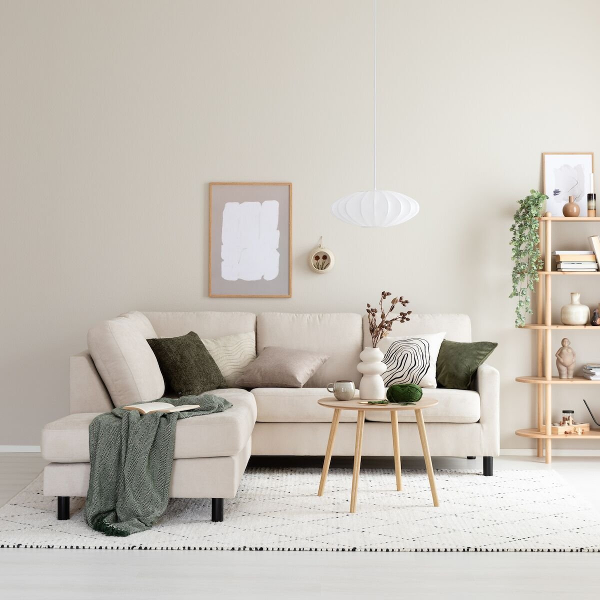 Havu avokulmasohva hiekka