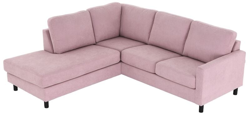 Havu avokulmasohva vasen roosa Consul 61