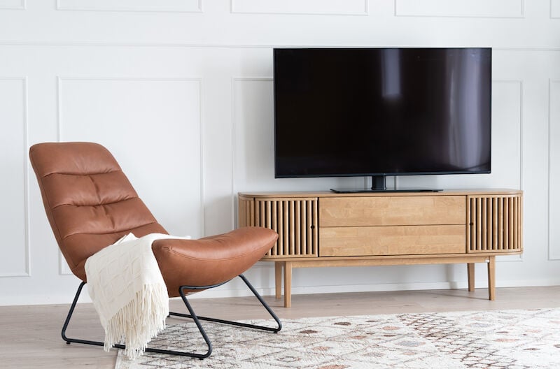 Mesi nojatuoli bonded nahka konjakki