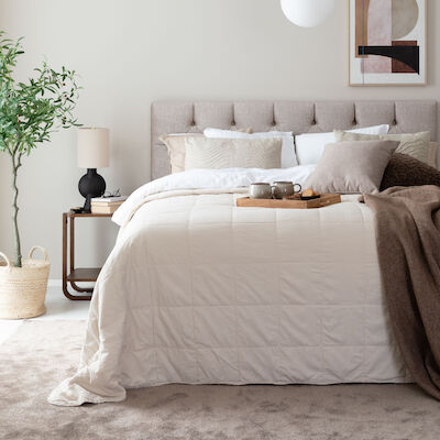 Paljakka päiväpeitto 260x260 cm tummanvihreä