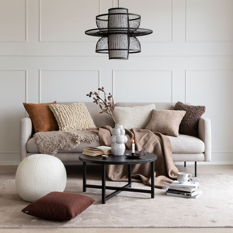 Kuulas sohvapöytä Ø72 cm hiili