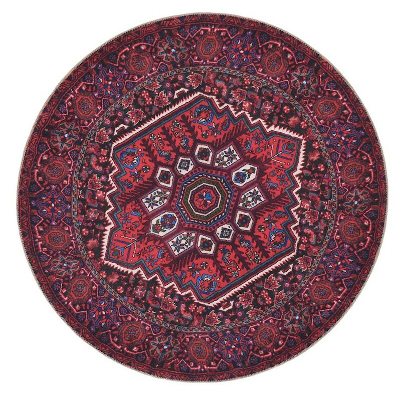 Orient matto pyöreä punainen