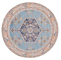 Jaipur matto 160 cm pyöreä sininen
