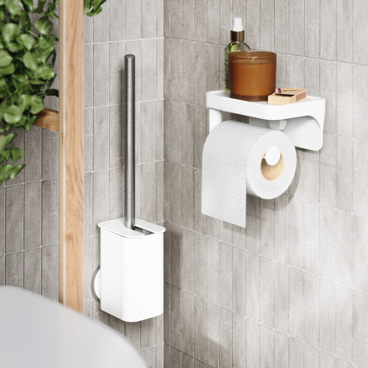 Umbra Flex liimattava wc-paperiteline