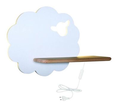 Candellux Lammas seinävalaisin hyllyllä musta