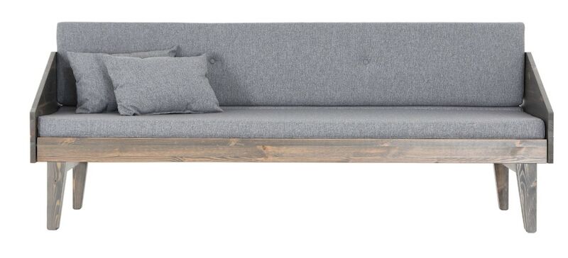 Retro 3-istuttava vuodesohvapaketti harmaa, beige/harmaa Lars 92 patjasarja