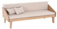 Retro 3-istuttava vuodesohvapaketti antiikki, beige Lars 07 patjasarja