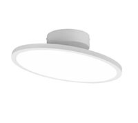 Trio Tray LED-kattoplafondi Ø40 cm mattavalkoinen valo päällä