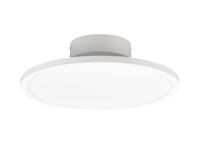 Trio Tray LED-kattoplafondi Ø40 cm mattavalkoinen ilman valoa
