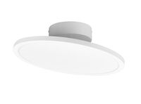 Trio Tray LED-kattoplafondi Ø40 cm mattavalkoinen ilman valoa
