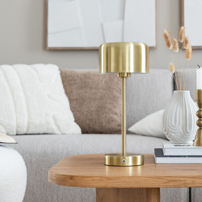 Trio Jeff ladattava LED-pöytävalaisin harmaa