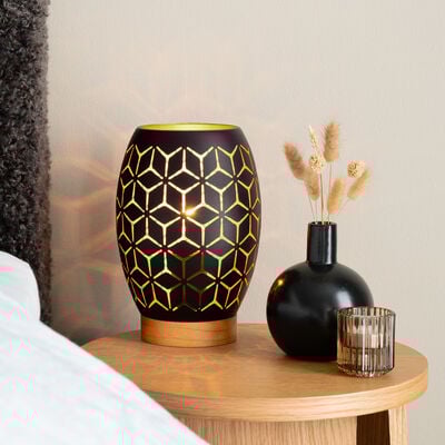 Trio Bidar pöytävalaisin mattavalkoinen