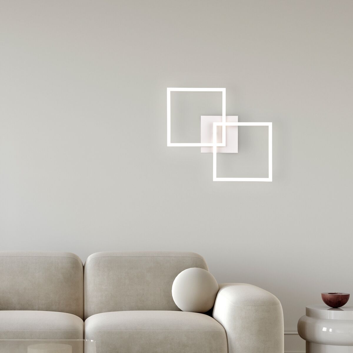 Trio Trail LED katto-/seinävalaisin 2-osainen mattavalkoinen