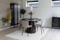 House Nordic Bolton pyöreä ruokapöytä Ø120 cm pähkinä