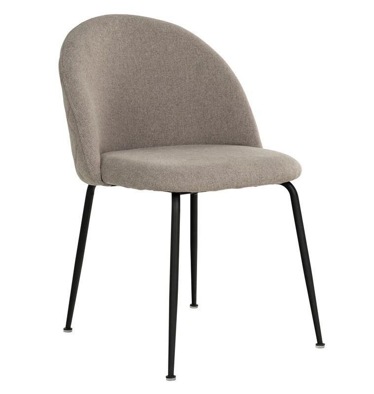 House Nordic Geneve tuoli beige HN1231, mustat jalat