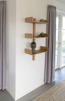 House Nordic Villa seinähylly 3-hyllyllä bambu