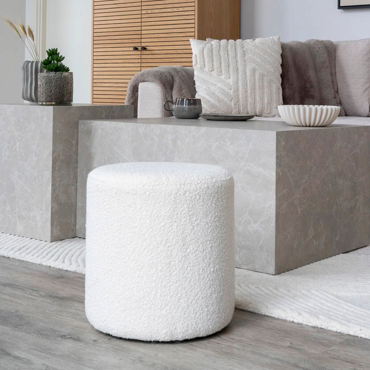 en.casa] Coffee table Ejby 42x120x60 cm white and black