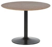 Bari pyöreä ruokapöytä Ø100 cm ruskea/musta