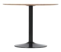 Bari pyöreä ruokapöytä Ø100 cm ruskea/musta
