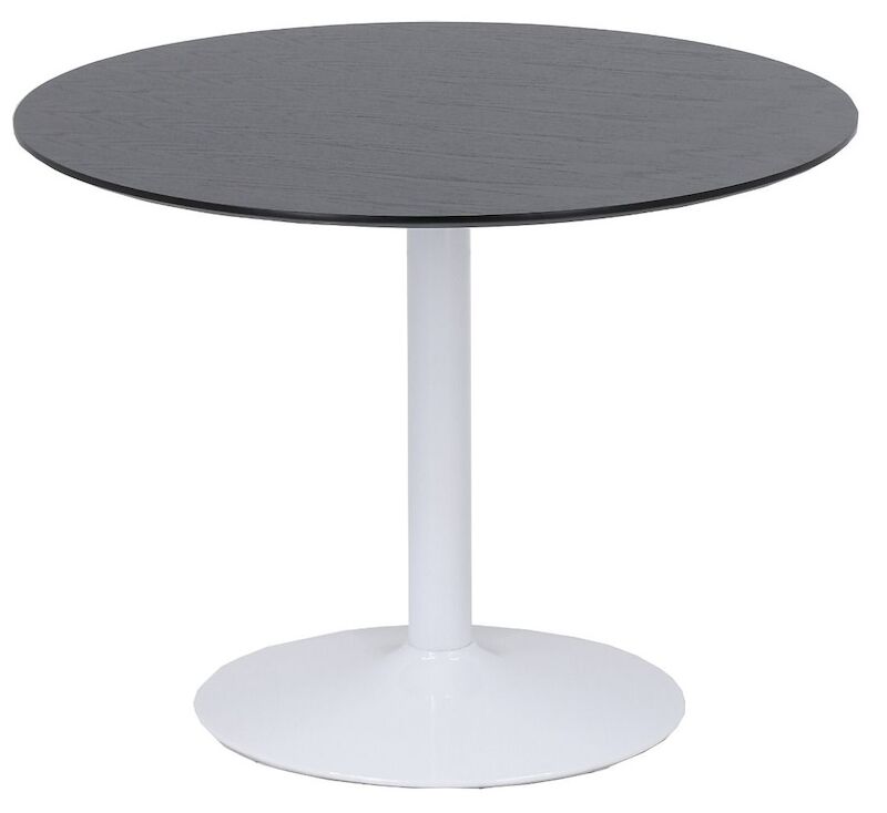 Bari pyöreä ruokapöytä Ø100 cm musta/valkoinen