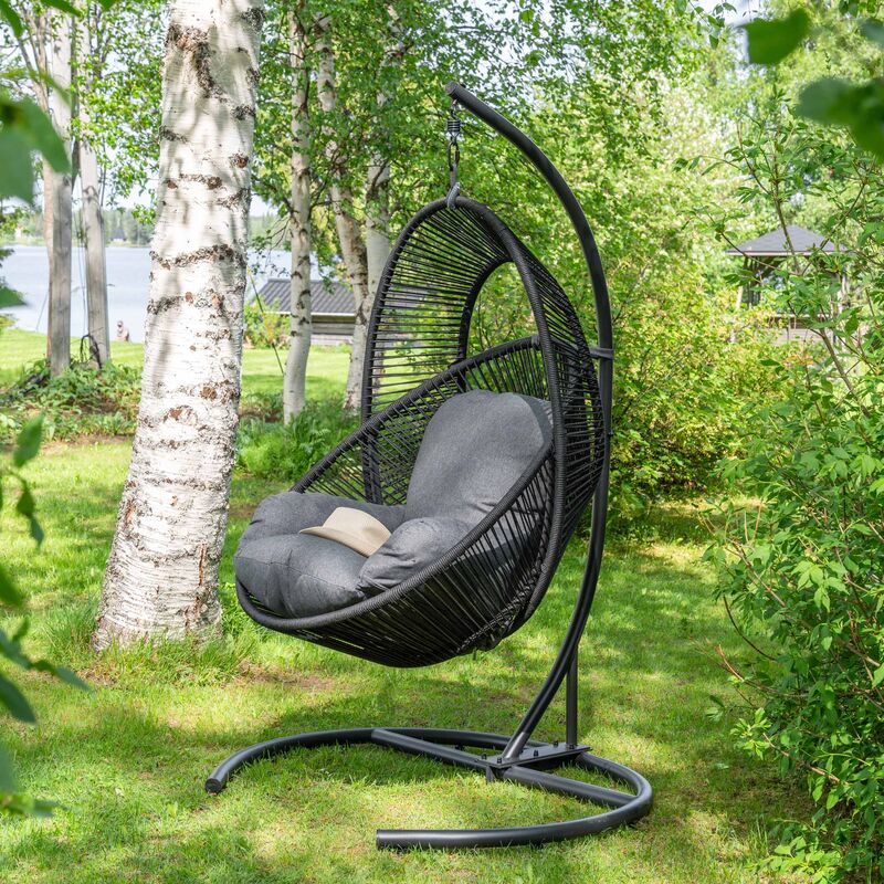 Outfit Tim riipputuoli telineellä musta/harmaa