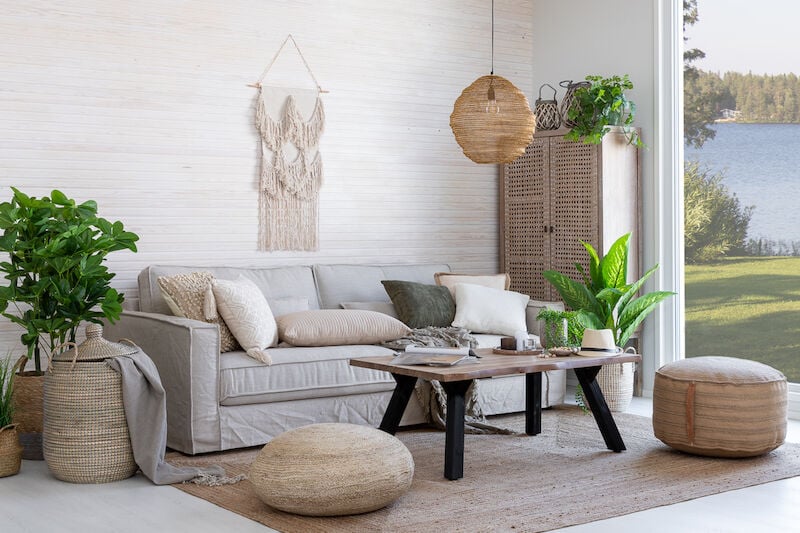 Lana sohvapöytä musta/antiikkipetsattu