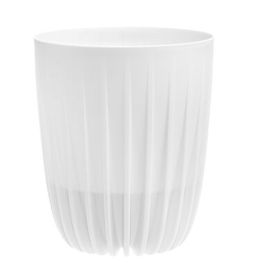 4Living Mira ECO ruukku puukomposiitti Ø30 cm valkoinen