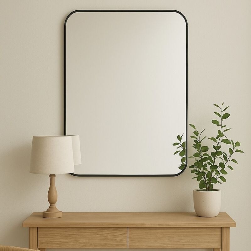 Duon seinäpeili 60x80 cm musta