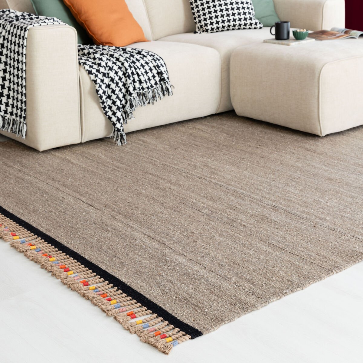 Tervo villamatto 200×290 cm beige/harmaa