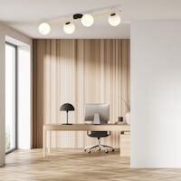 Emibig Splendi kattovalaisin 4-osainen valkoinen/musta