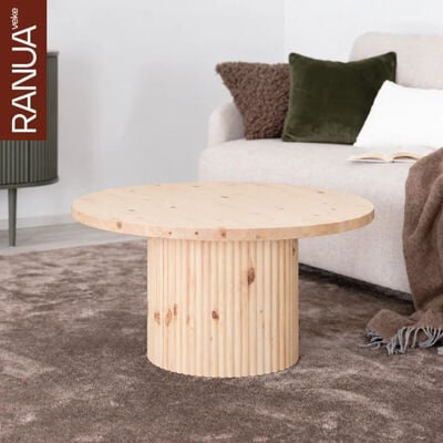 Taimi pyöreä sohvapöytä Ø80 cm puuvalmis rakennussarja