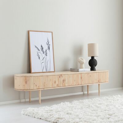 Taimi tv-taso 209x41x47 cm puuvalmis rakennussarja