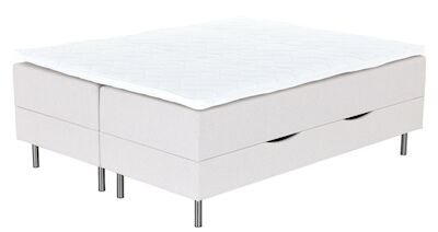 Unia säilytyslaatikkosänkypaketti 160x200 beige, Unia Pronssi pp, 10cm jalat