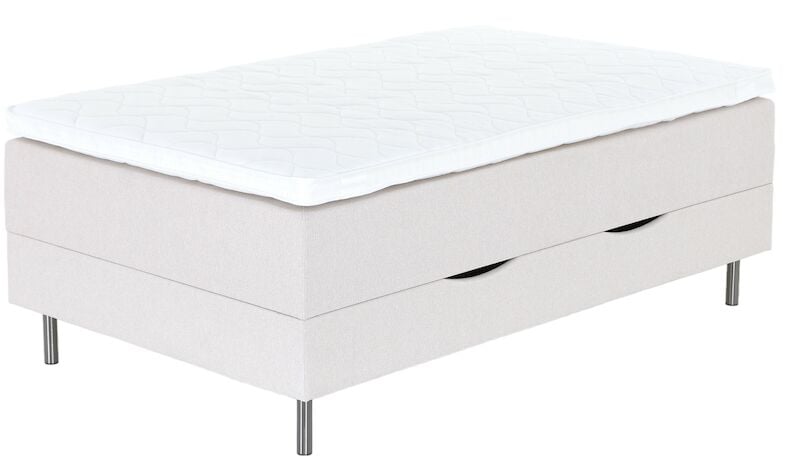 Unia säilytyslaatikkosänkypaketti 120x200 beige, Unia 300 pp, 18cm jalat