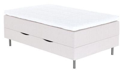 Unia säilytyslaatikkosänkypaketti 120x200 beige, 8 cm prof vm, 10cm jalat
