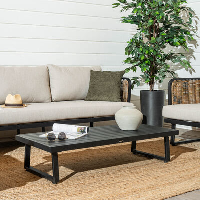 Pioni sohvapöytä 120x55 cm musta