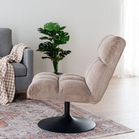 Otso nojatuoli beige wind 70, musta jalka