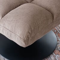 Otso nojatuoli beige wind 70, musta jalka