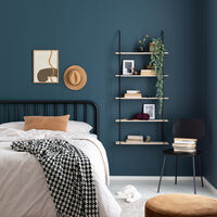 House Nordic Eindhoven seinähylly musta/puu