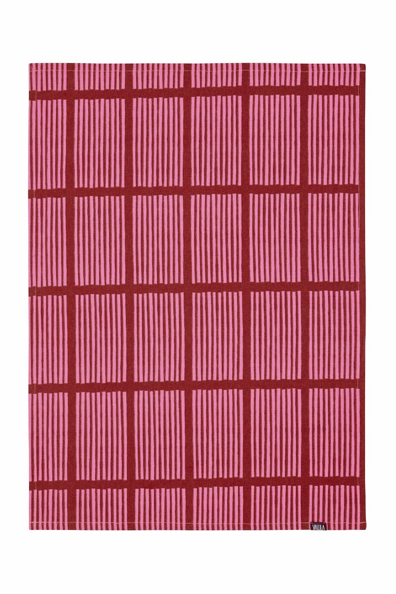 Vallila Saga keittiöpyyhe 2 kpl 50×70 cm punainen