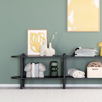 Askel korkea tv-taso 230x35x53,5 cm hiili